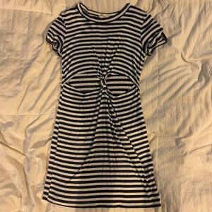 Brandy Melville cut out stripe dress.